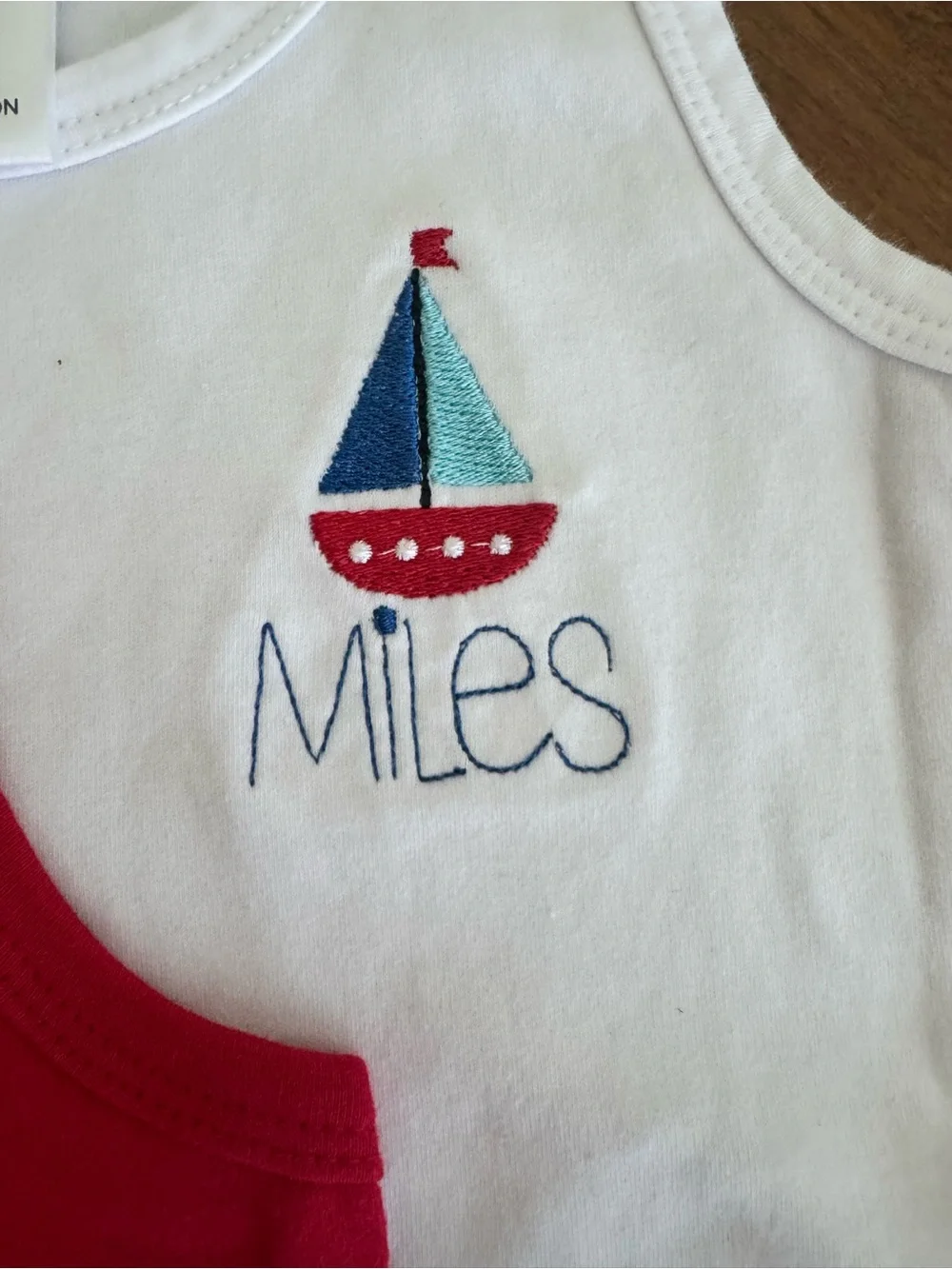 “Miles” embroidered summer sets.